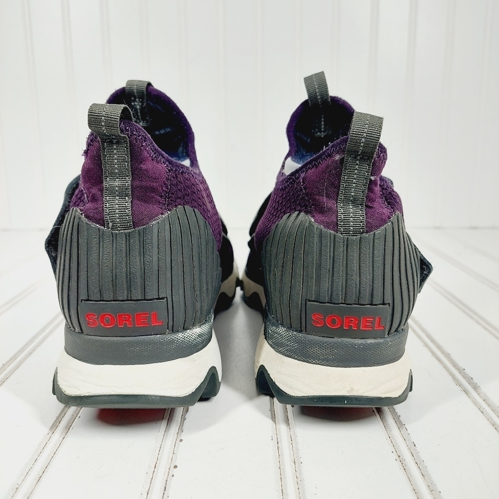 SOREL, Purple and Black Slip-On Sneakers, sz9 - Picture 6 of 11